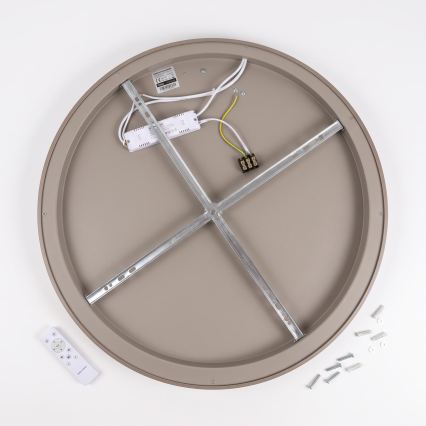 BRILAGI - LED Димируема таванна лампа FALCON SLIM LED/42W/230V 3000-6500K Ø 50 cm бял/бежов + дистанционно управление