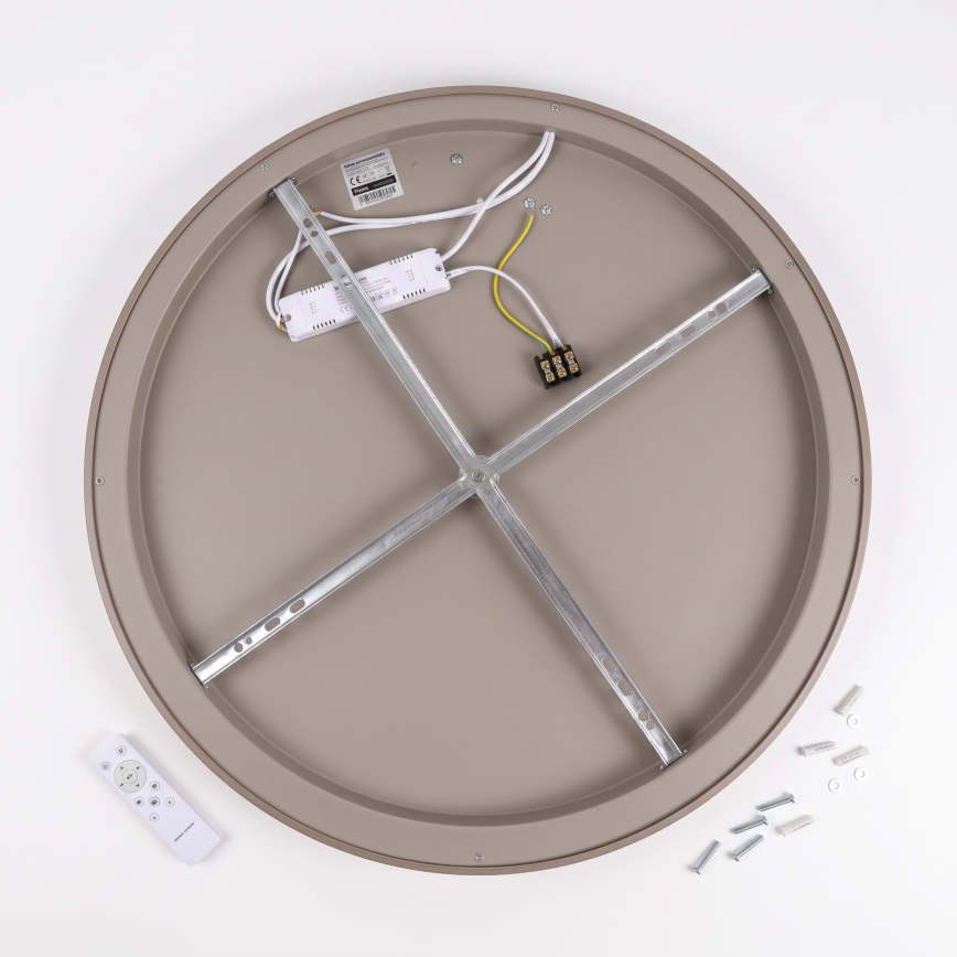 BRILAGI - LED Димируема таванна лампа FALCON SLIM LED/42W/230V 3000-6500K Ø 50 cm бял/бежов + дистанционно управление