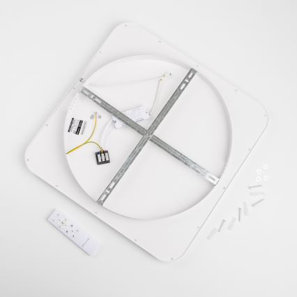 Brilagi - LED димируемо таванно осветително тяло FALCON SLIM LED/50W/230V 3000-6500K 50x50 cm бяло + дистанционно управление