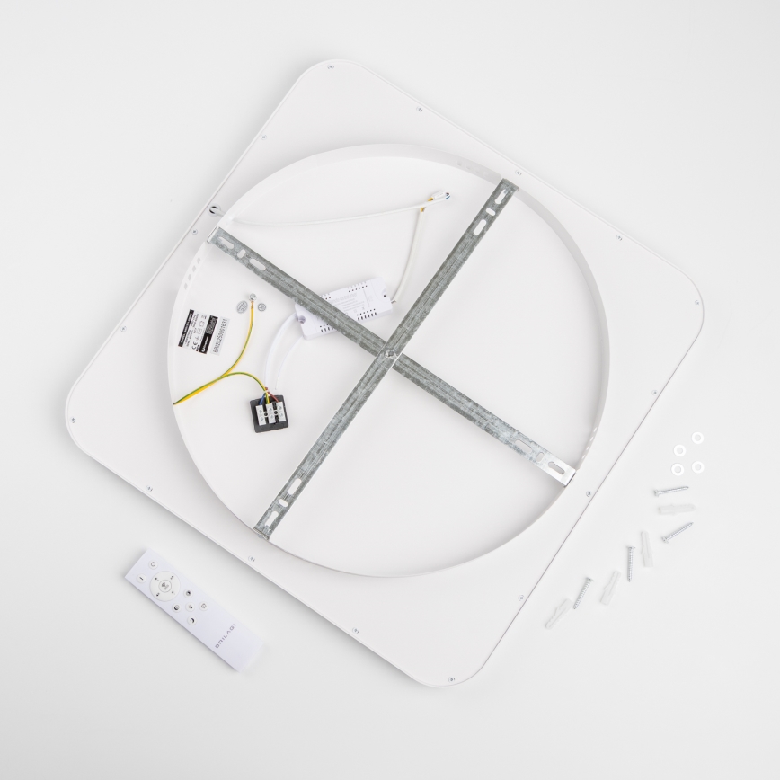 Brilagi - LED димируемо таванно осветително тяло FALCON SLIM LED/50W/230V 3000-6500K 50x50 cm бяло + дистанционно управление