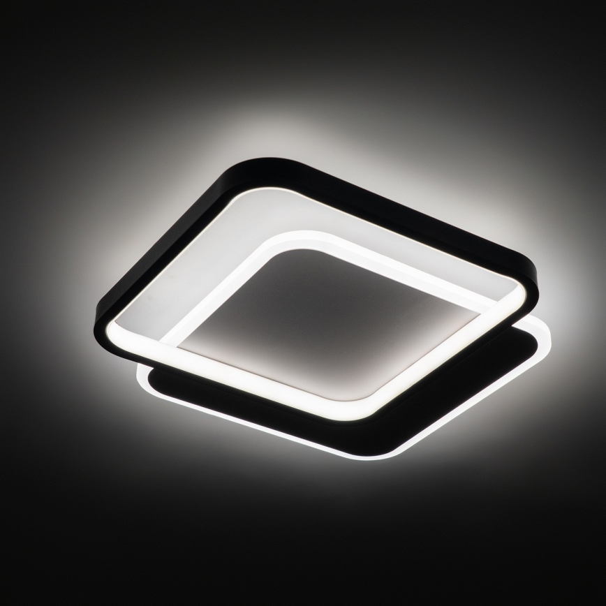 Brilagi - Димируемо LED таванно осветително тяло FLARE LED/43W/230V 3000-6000K 39,5x45 cm бял/черен + дистанционно управление
