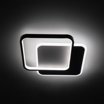 Brilagi - Димируемо LED таванно осветително тяло FLARE LED/43W/230V 3000-6000K 39,5x45 cm бял/черен + дистанционно управление