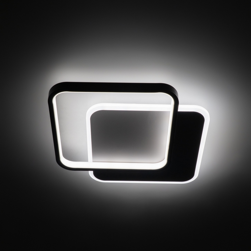 Brilagi - Димируемо LED таванно осветително тяло FLARE LED/43W/230V 3000-6000K 39,5x45 cm бял/черен + дистанционно управление