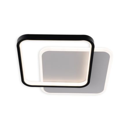 Brilagi - Димируемо LED таванно осветително тяло FLARE LED/43W/230V 3000-6000K 39,5x45 cm бял/черен + дистанционно управление