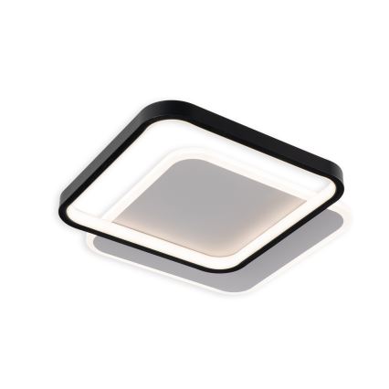 Brilagi - Димируемо LED таванно осветително тяло FLARE LED/43W/230V 3000-6000K 39,5x45 cm бял/черен + дистанционно управление