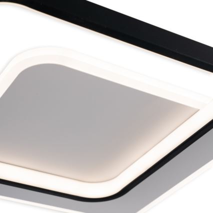 Brilagi - Димируемо LED таванно осветително тяло FLARE LED/43W/230V 3000-6000K 39,5x45 cm бял/черен + дистанционно управление