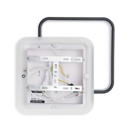 Brilagi - Димируемо LED таванно осветително тяло FLARE LED/43W/230V 3000-6000K 39,5x45 cm бял/черен + дистанционно управление