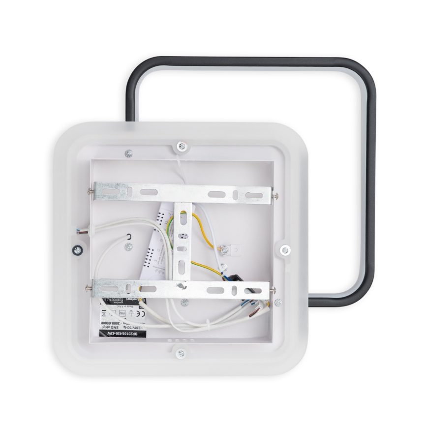 Brilagi - Димируемо LED таванно осветително тяло FLARE LED/43W/230V 3000-6000K 39,5x45 cm бял/черен + дистанционно управление