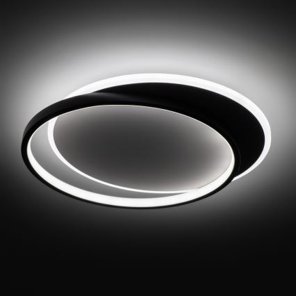 Brilagi - димируемо LED таванно осветително тяло FLARE LED/48W/230V 3000-6000K 39,5x45 cm бял/черен + дистанционно управление