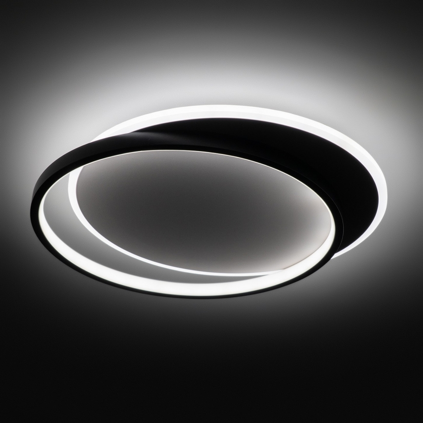 Brilagi - димируемо LED таванно осветително тяло FLARE LED/48W/230V 3000-6000K 39,5x45 cm бял/черен + дистанционно управление
