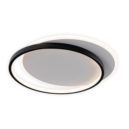 Brilagi - димируемо LED таванно осветително тяло FLARE LED/48W/230V 3000-6000K 39,5x45 cm бял/черен + дистанционно управление