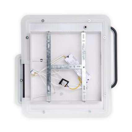 Brilagi - LED таванен плафон FLARE с възможност за димиране LED/64W/230V 3000-6000K 45x45 cm бял/черен + дистанционно управление
