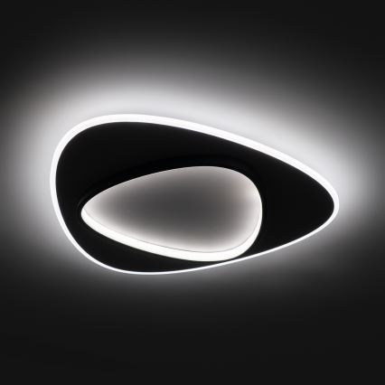 Brilagi - LED димируемо таванно осветително тяло FLARE LED/70W/230V 3000-6000K 55x55 cm бял/черен + дистанционно управление