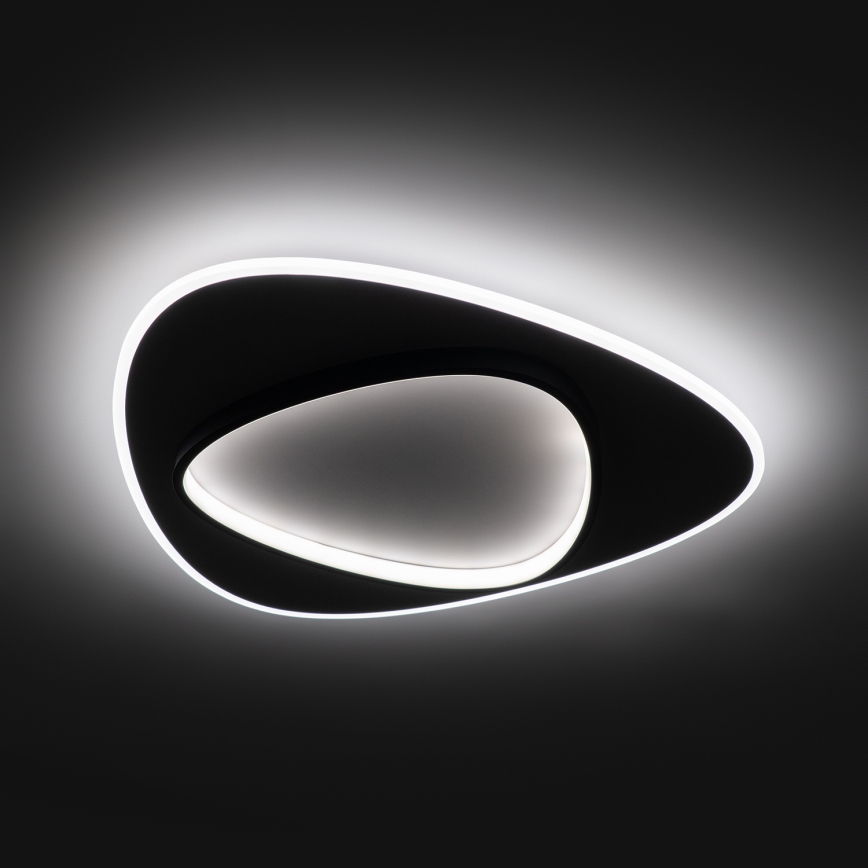Brilagi - LED димируемо таванно осветително тяло FLARE LED/70W/230V 3000-6000K 55x55 cm бял/черен + дистанционно управление