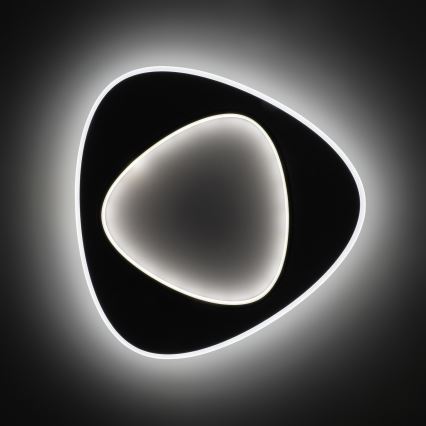 Brilagi - LED димируемо таванно осветително тяло FLARE LED/70W/230V 3000-6000K 55x55 cm бял/черен + дистанционно управление