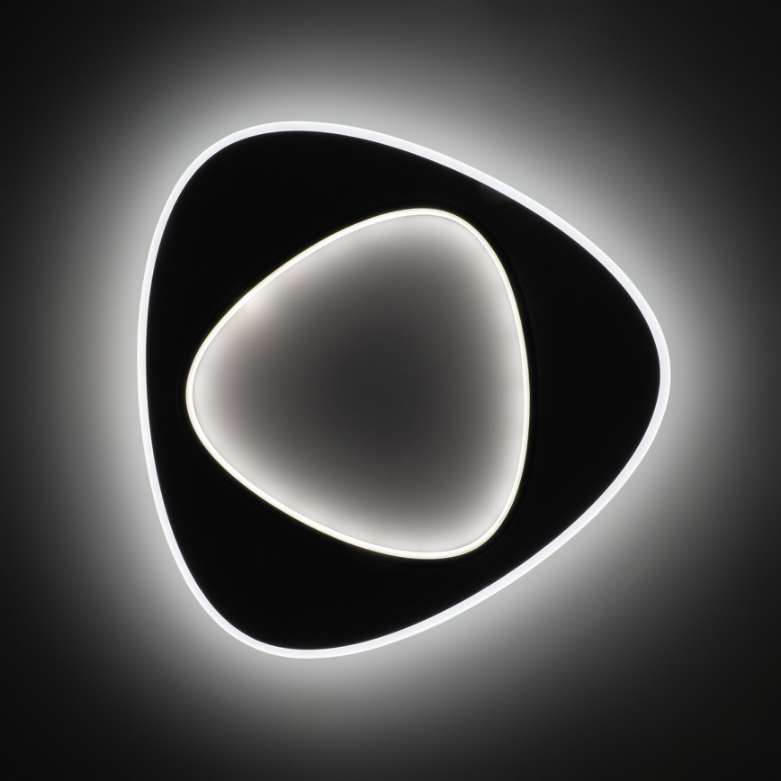 Brilagi - LED димируемо таванно осветително тяло FLARE LED/70W/230V 3000-6000K 55x55 cm бял/черен + дистанционно управление