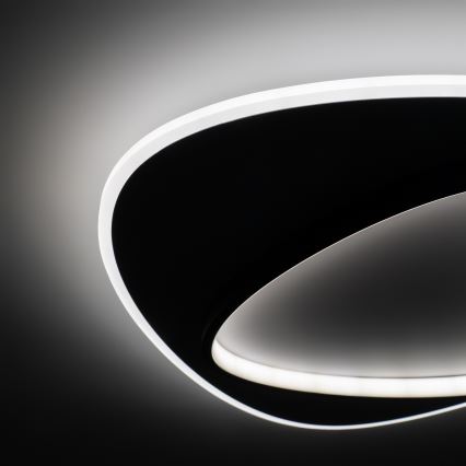 Brilagi - LED димируемо таванно осветително тяло FLARE LED/70W/230V 3000-6000K 55x55 cm бял/черен + дистанционно управление