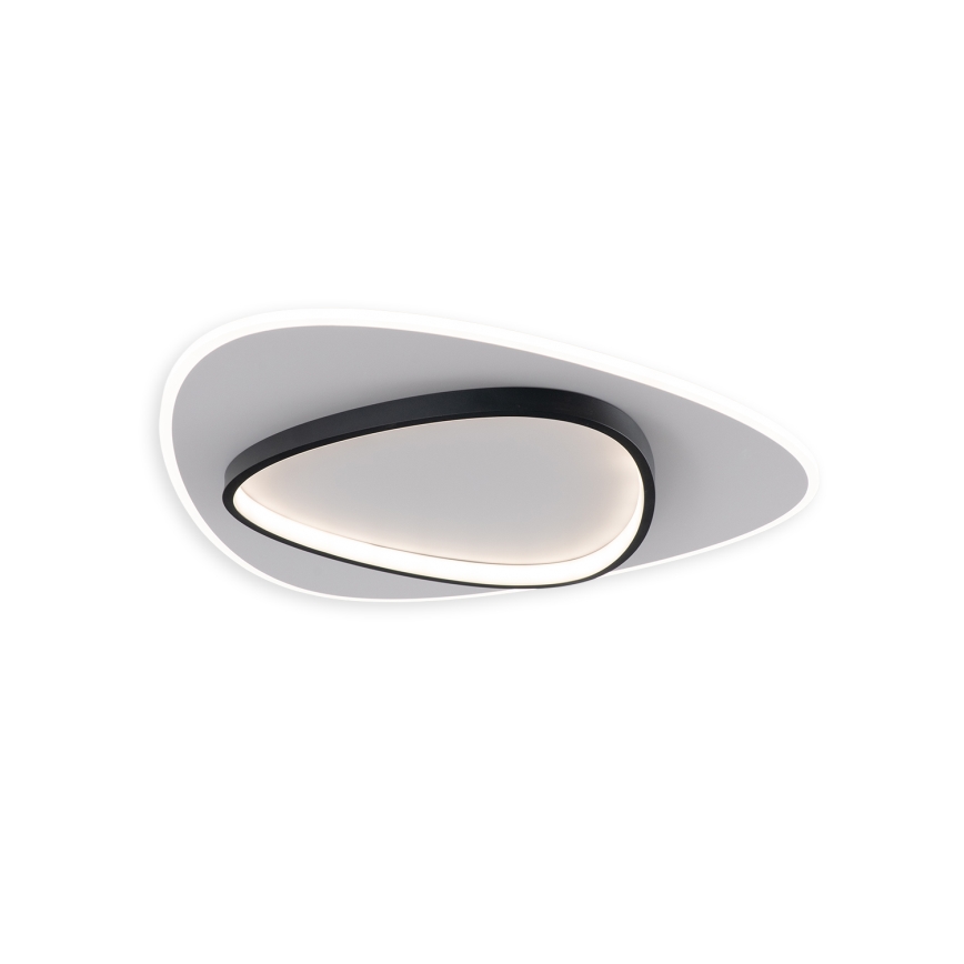 Brilagi - LED димируемо таванно осветително тяло FLARE LED/70W/230V 3000-6000K 55x55 cm бял/черен + дистанционно управление