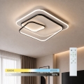 BRILAGI - Димируемо LED таванно осветително тяло FLARE LED/81W/230V 3000-6000K 50x50 см бяло/черно + дистанционно управление