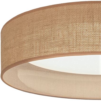 Brilagi - Димируемо LED таванно осветително тяло VELVET SMARTIX STARS LED/24W/230V 3000-6000K Ø 45 см бежово Wi-Fi Tuya Beacon + дистанционно управление