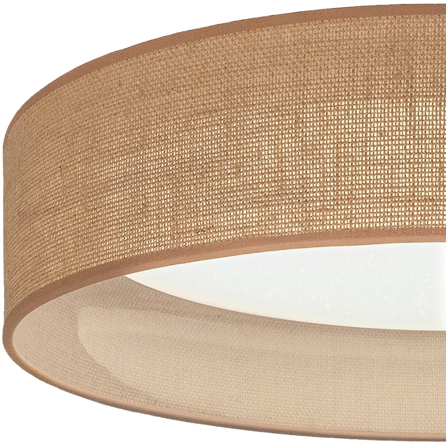 Brilagi - Димируемо LED таванно осветително тяло VELVET SMARTIX STARS LED/24W/230V 3000-6000K Ø 45 см бежово Wi-Fi Tuya Beacon + дистанционно управление