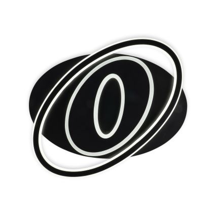 Brilagi - Димируемо LED таванно осветително тяло IRIS LED/78W/230V 3000-6000K 37x49 см черно + дистанционно управление