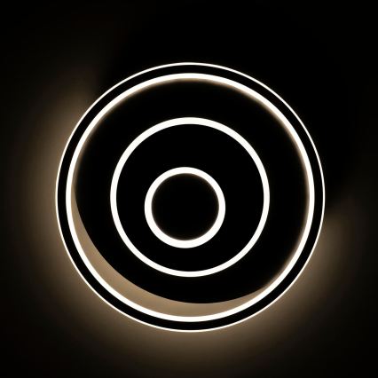 BRILAGI - димируемо LED таванно осветително тяло IRIS LED/83W/230V 3000-6000K 46x50 cm черно + дистанционно управление