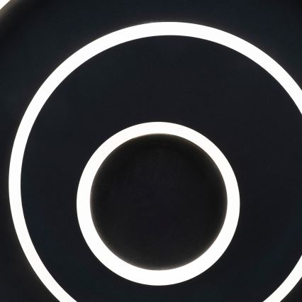 BRILAGI - димируемо LED таванно осветително тяло IRIS LED/83W/230V 3000-6000K 46x50 cm черно + дистанционно управление