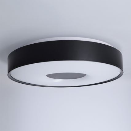 Brilagi - димируемо LED таванно осветително тяло JAMIS LED/48W/230V 3000–6500K диаметър 39 см черно + дистанционно управление