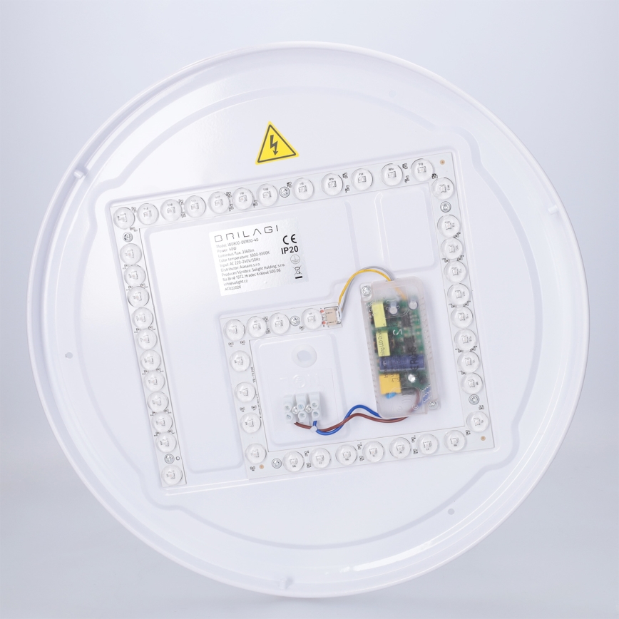Brilagi - димируемо LED таванно осветително тяло JAMIS LED/48W/230V 3000–6500K диаметър 39 см черно + дистанционно управление