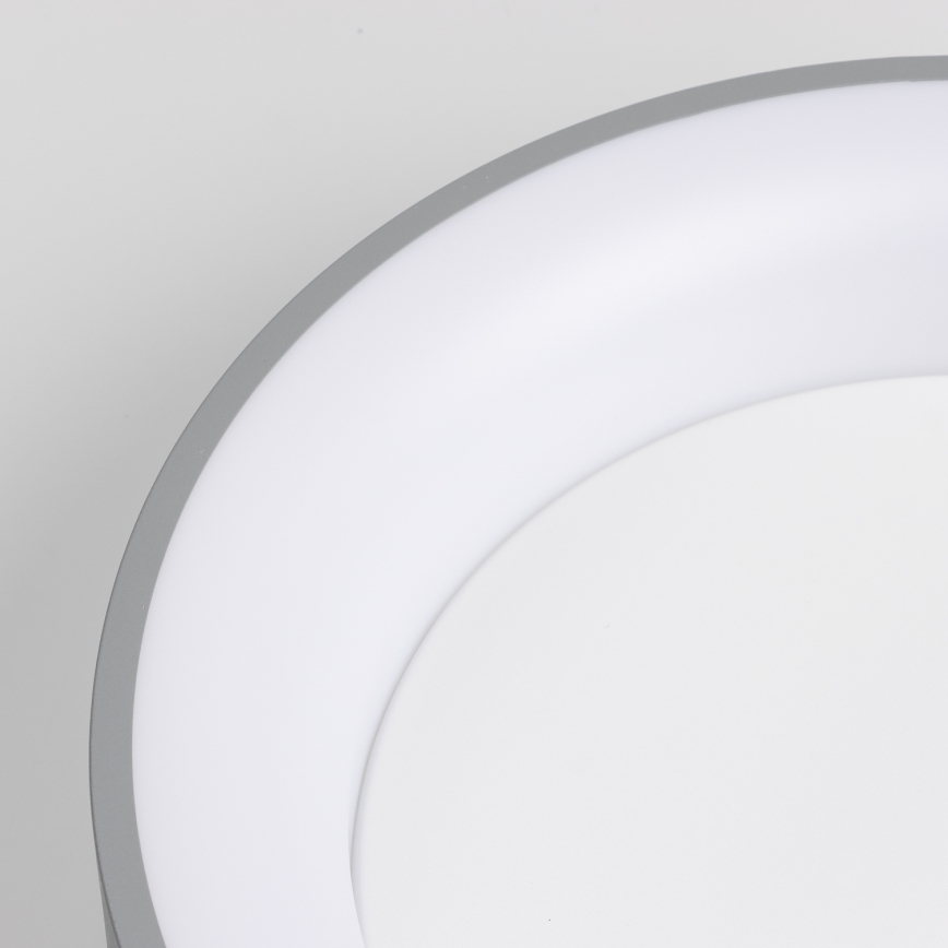 Brilagi - Димируем таванен LED плафон FALCON LED/40W/230V 3000-6500K Ø 45 см сив + дистанционно управление