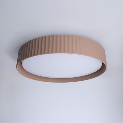 Brilagi - LED таванно осветително тяло LUCIA с възможност за димиране LED/48W/230V 3000-6500K Ø 41 cm кафяво + дистанционно управление