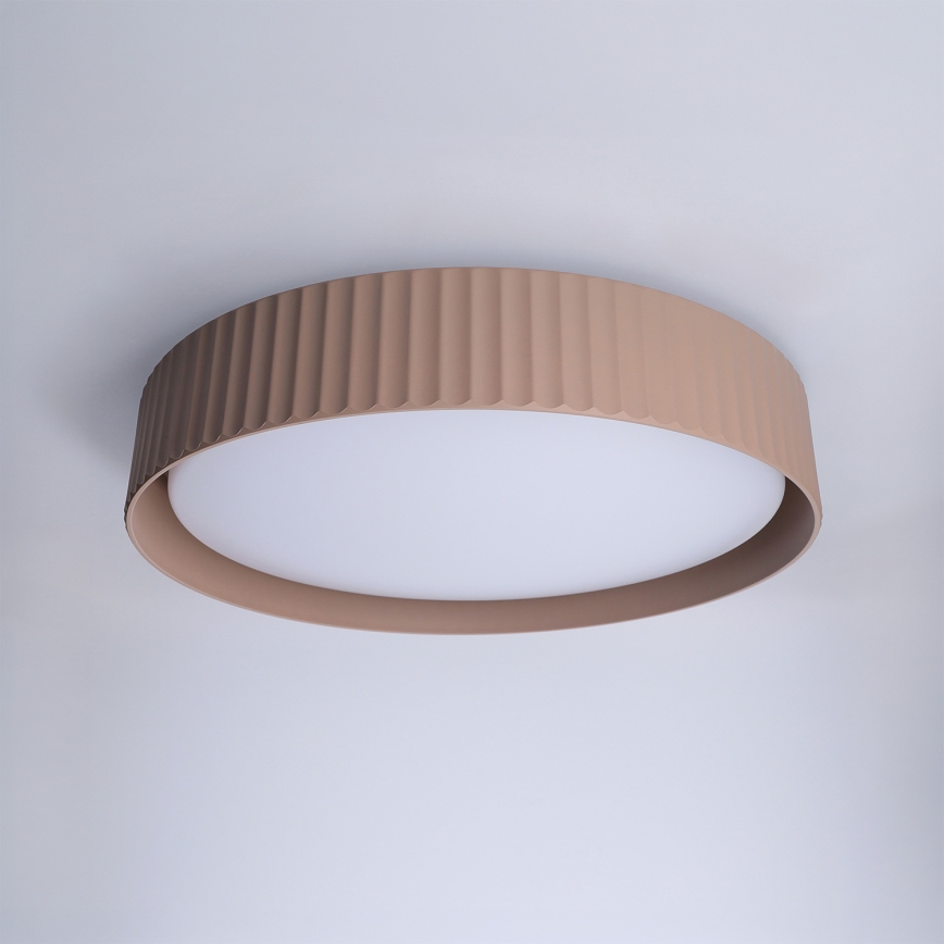 Brilagi - LED таванно осветително тяло LUCIA с възможност за димиране LED/48W/230V 3000-6500K Ø 41 cm кафяво + дистанционно управление