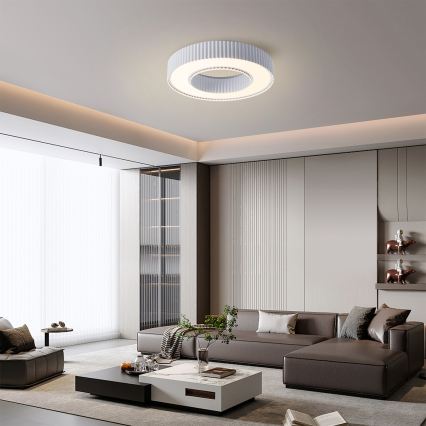 Brilagi - LED димируемо таванно осветително тяло LUMIX LED/48W/230V 3000-6000K бяло Ø 50 см + дистанционно управление