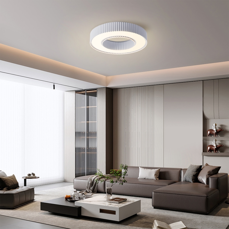 Brilagi - LED димируемо таванно осветително тяло LUMIX LED/48W/230V 3000-6000K бяло Ø 50 см + дистанционно управление