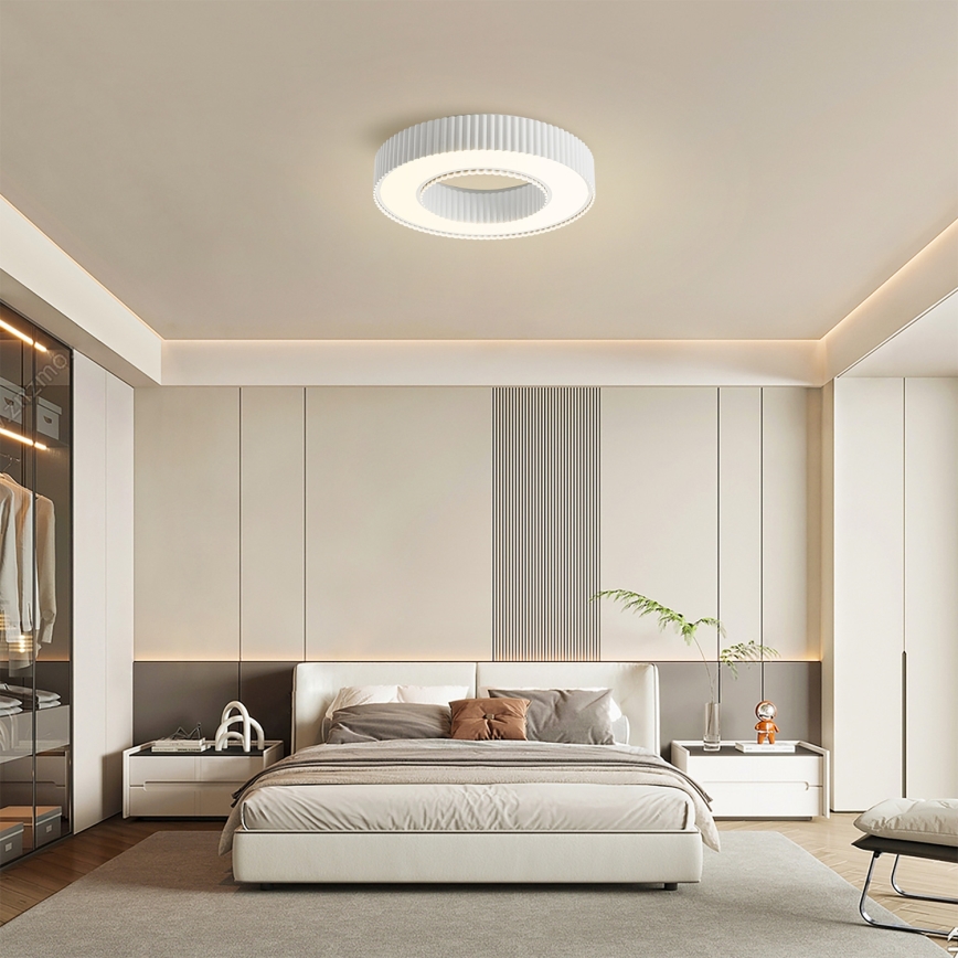 Brilagi - LED димируемо таванно осветително тяло LUMIX LED/48W/230V 3000-6000K бяло Ø 50 см + дистанционно управление