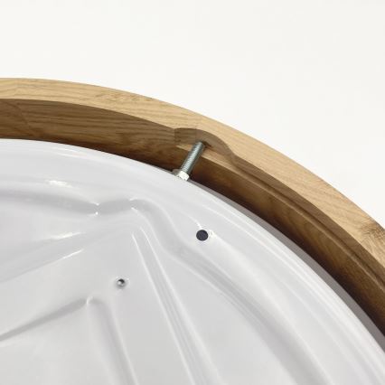 Brilagi - Димируемо таванно LED осветително тяло MANAROLA SMART LED/24W/230V 3000-6000K Wi-Fi Tuya Beacon Ø 41 см дъб + дистанционно управление