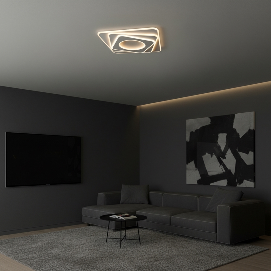 Brilagi - Димируемо таванно LED осветително тяло MODERN LED/100W/230V 3000-6000K 48x48 cm + дистанционно управление