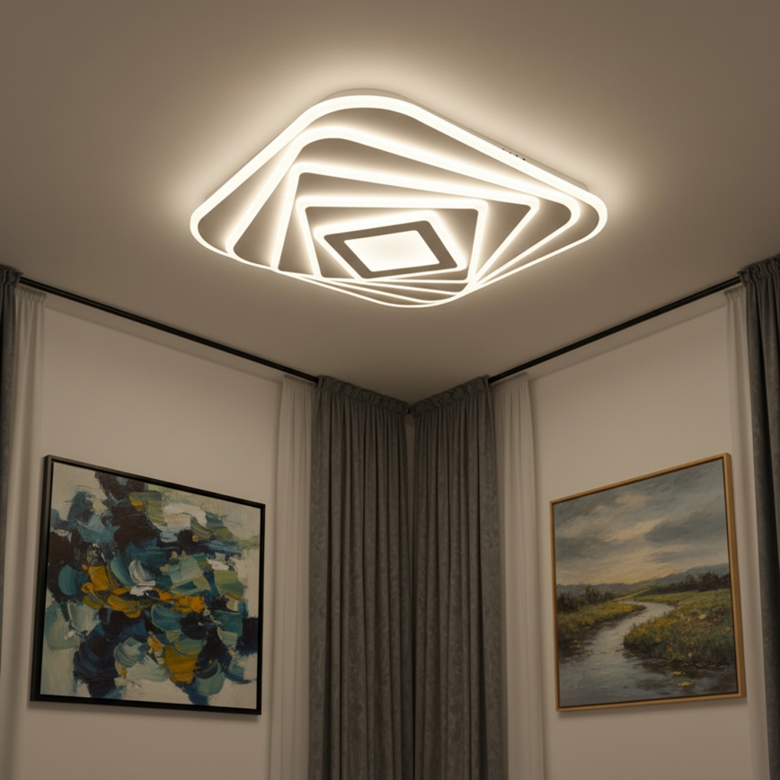Brilagi - Димируемо LED таванно осветително тяло MODERN LED/210W/230V 3000-6000K 55x55 cm + дистанционно управление