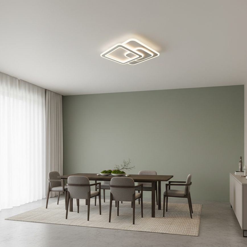 Brilagi - Димируемо таванно LED осветително тяло MODERN LED/80W/230V 3000-6000K 52,5x52,5 cm + дистанционно управление