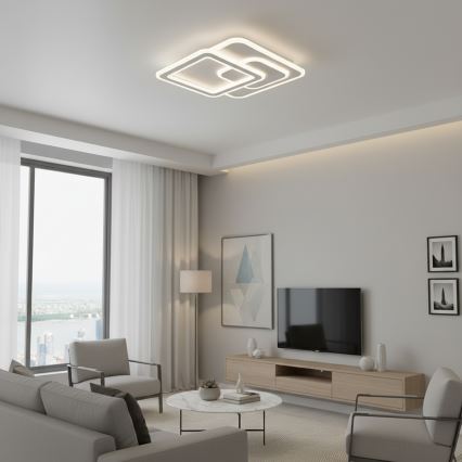 Brilagi - Димируемо таванно LED осветително тяло MODERN LED/80W/230V 3000-6000K 52,5x52,5 cm + дистанционно управление