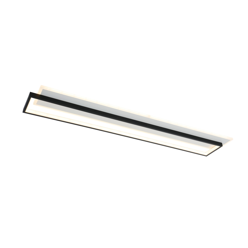 Brilagi - LED димируемо таванно осветително тяло OUTLINE LED/90W/230V 3000-6000K 18x100 cm бяло/черно + дистанционно управление