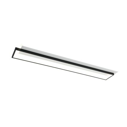Brilagi - LED димируемо таванно осветително тяло OUTLINE LED/90W/230V 3000-6000K 18x100 cm бяло/черно + дистанционно управление