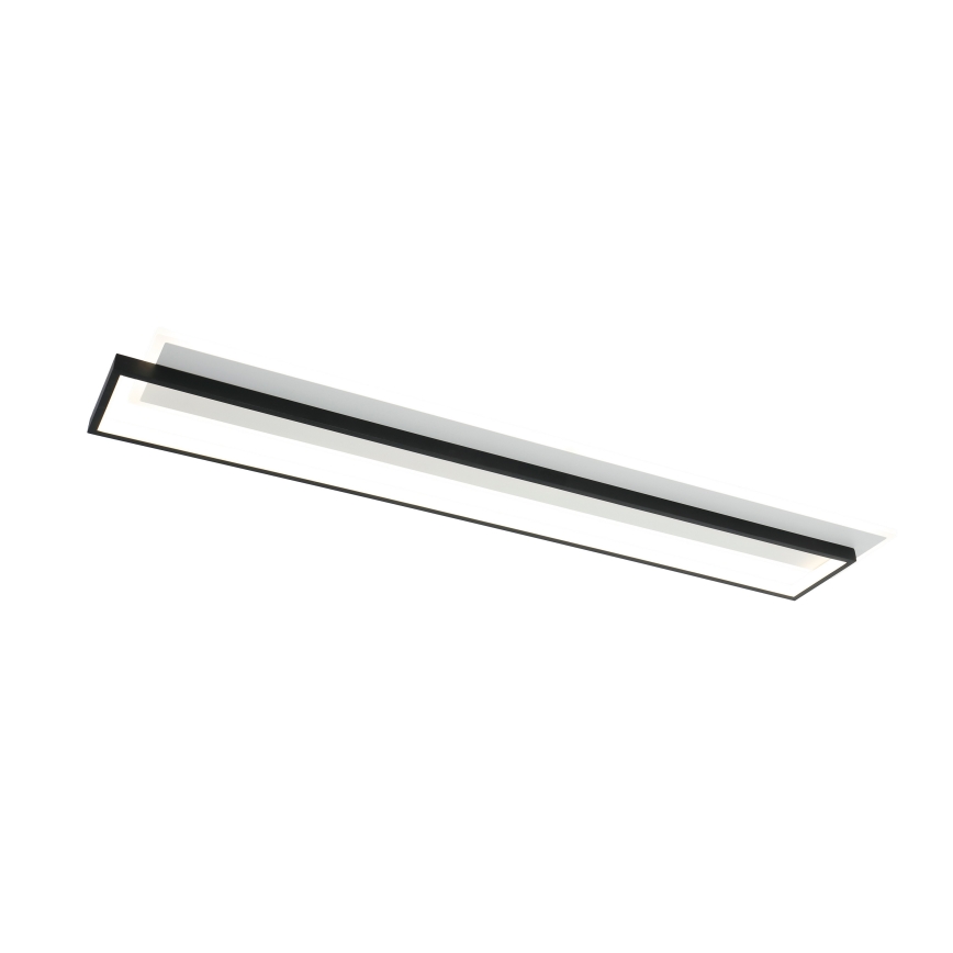Brilagi - LED димируемо таванно осветително тяло OUTLINE LED/90W/230V 3000-6000K 18x100 cm бяло/черно + дистанционно управление