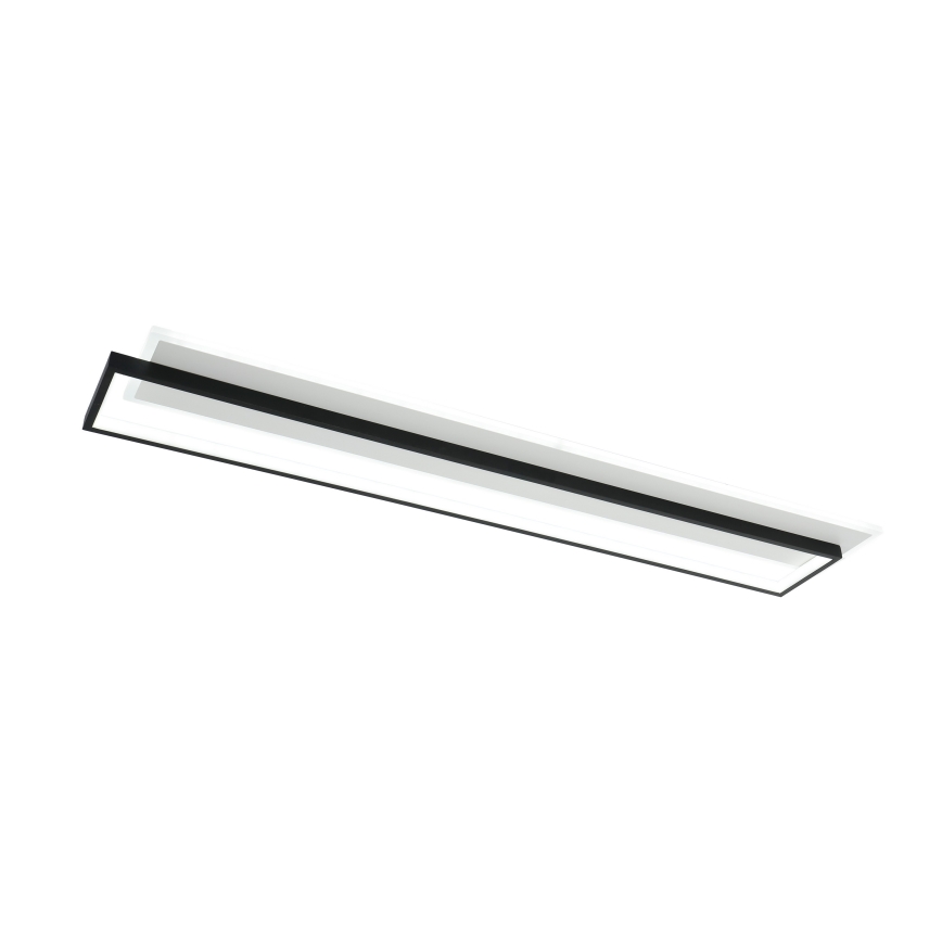 Brilagi - LED димируемо таванно осветително тяло OUTLINE LED/90W/230V 3000-6000K 18x100 cm бяло/черно + дистанционно управление