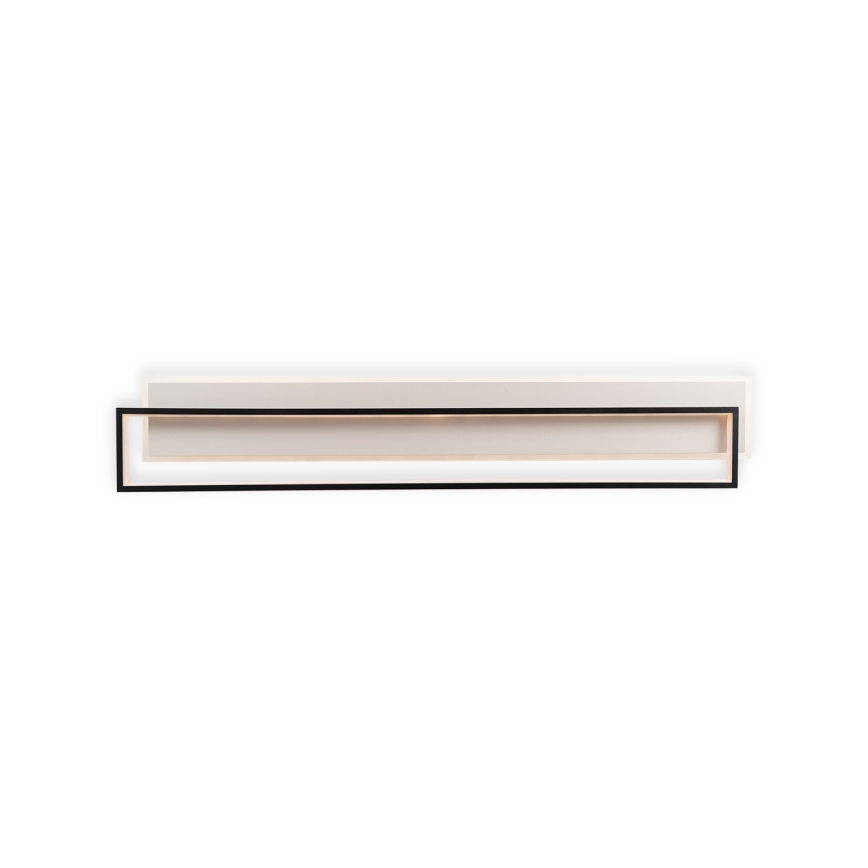 Brilagi - LED димируемо таванно осветително тяло OUTLINE LED/90W/230V 3000-6000K 18x100 cm бяло/черно + дистанционно управление