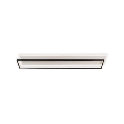Brilagi - LED димируемо таванно осветително тяло OUTLINE LED/90W/230V 3000-6000K 18x100 cm бяло/черно + дистанционно управление