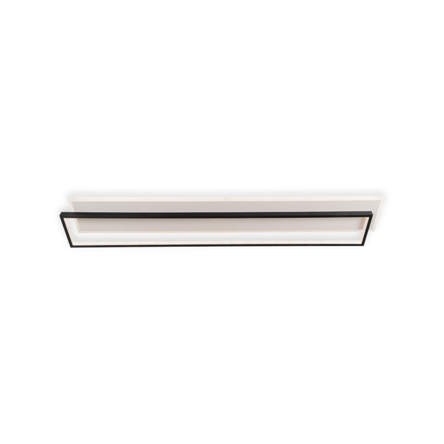 Brilagi - LED димируемо таванно осветително тяло OUTLINE LED/90W/230V 3000-6000K 18x100 cm бяло/черно + дистанционно управление