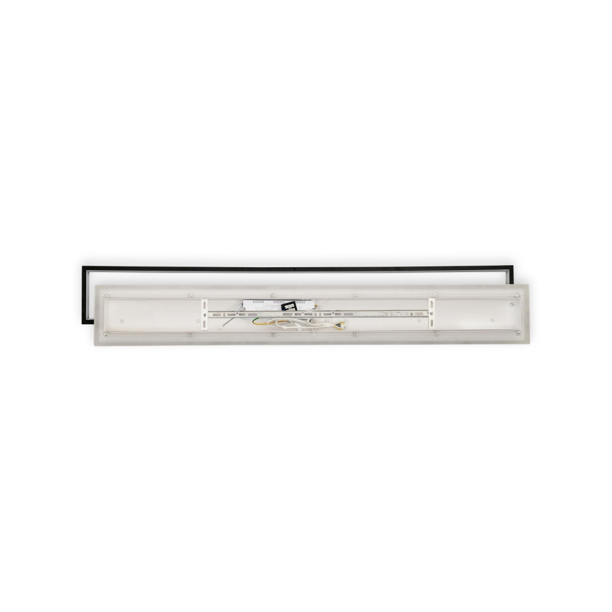 Brilagi - LED димируемо таванно осветително тяло OUTLINE LED/90W/230V 3000-6000K 18x100 cm бяло/черно + дистанционно управление