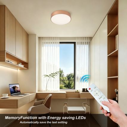 BRILAGI - димируемо LED таванно осветително тяло POOL LED/24W/230V 3000-6000K Ø 20 см медно + дистанционно управление